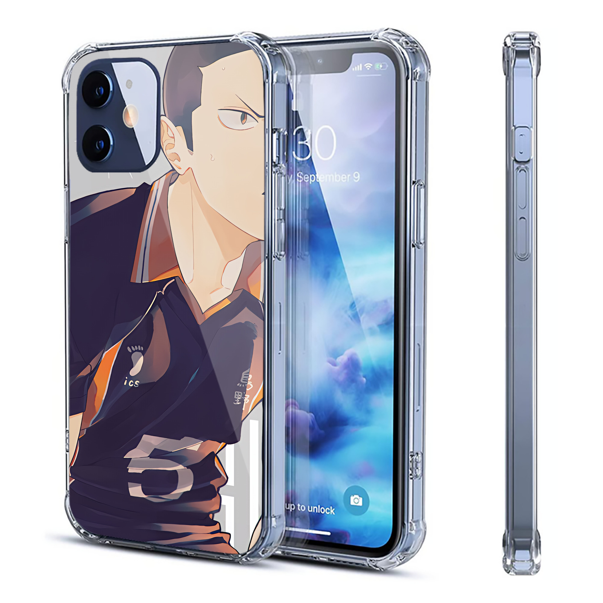 （画像用） ハイキュー!! Haikyu!! 【iPhone 12シリーズ対応】透明スマホケース（クリアソフトケース）